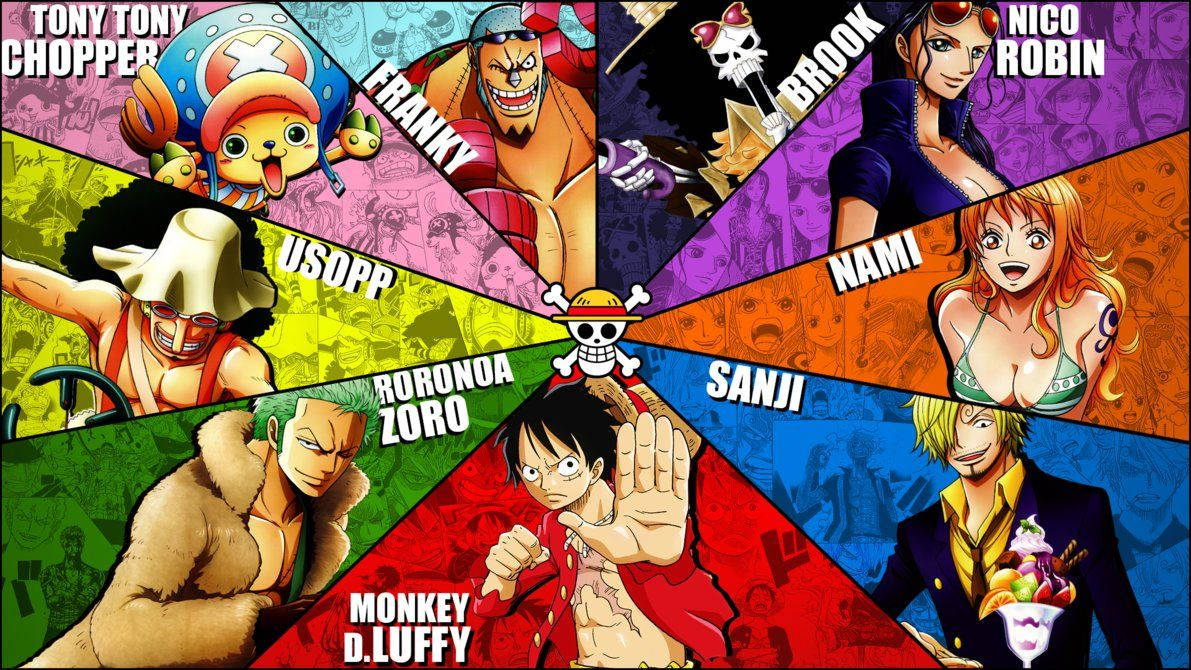 Luffy y su tripulación, zarpando en una aventura épica. Fondos de pantalla