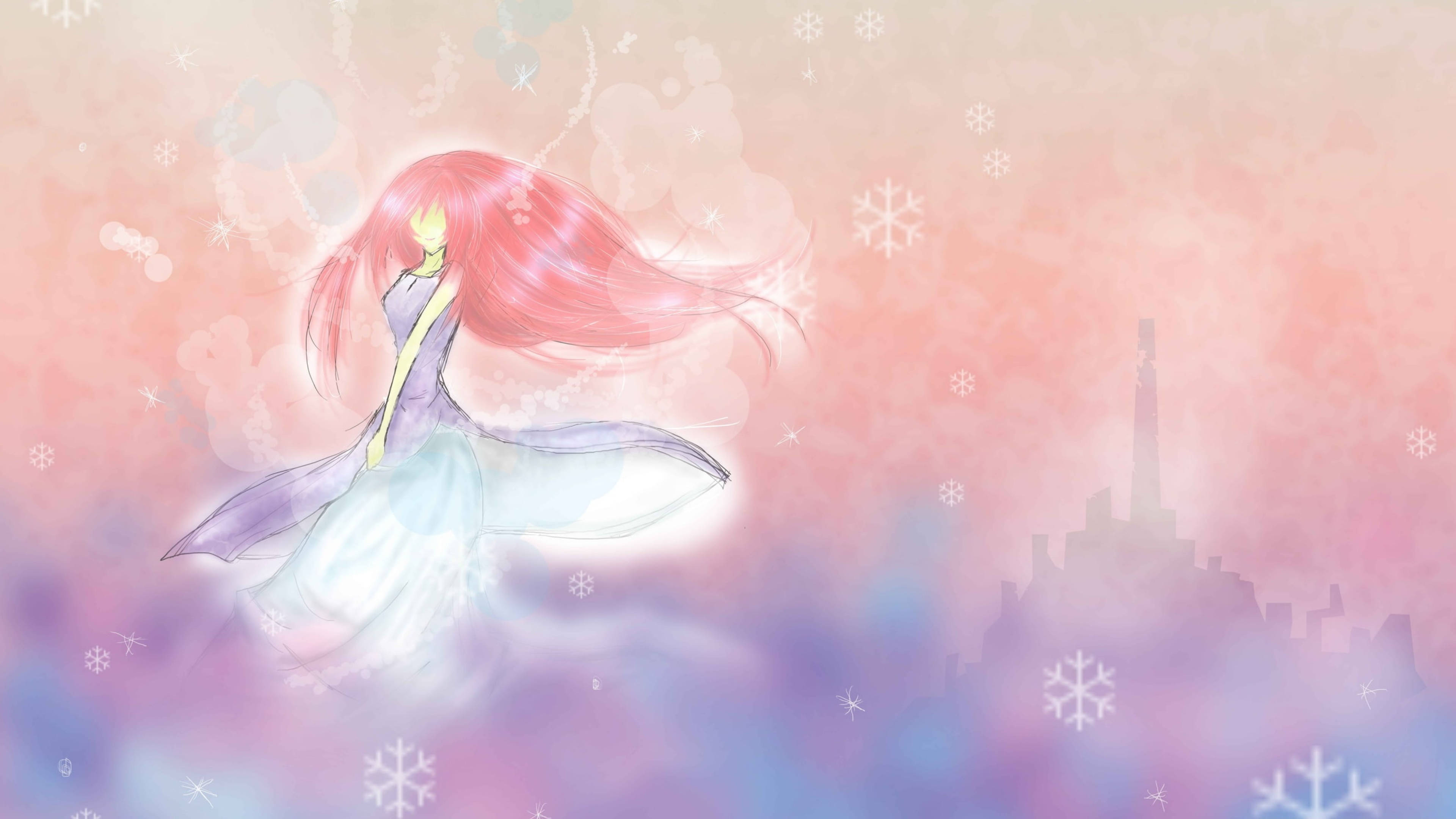 Luka en rosa pastel sólido Fondos de pantalla