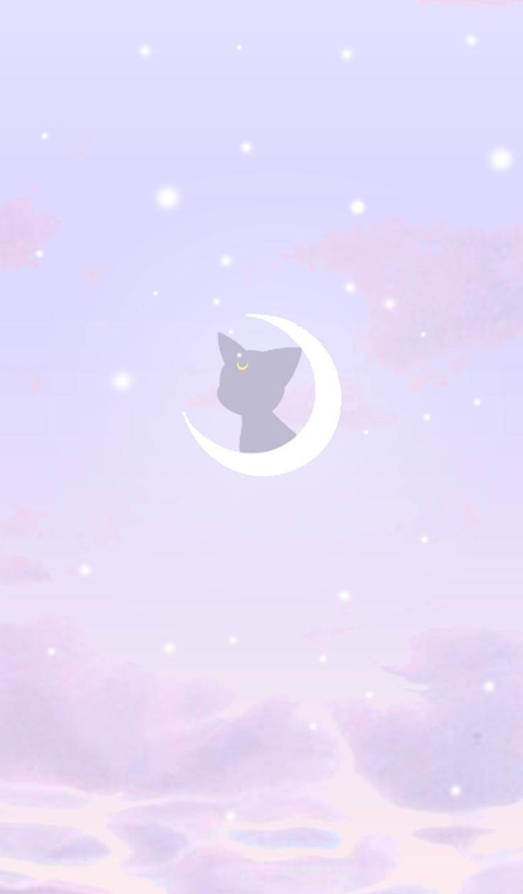Luna con Luna Creciente Sailor Moon iPhone Fondos de pantalla