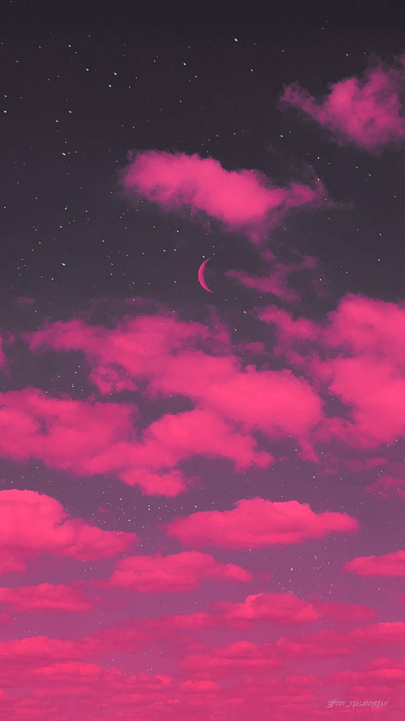 Luna Creciente de Neón Fondos de pantalla