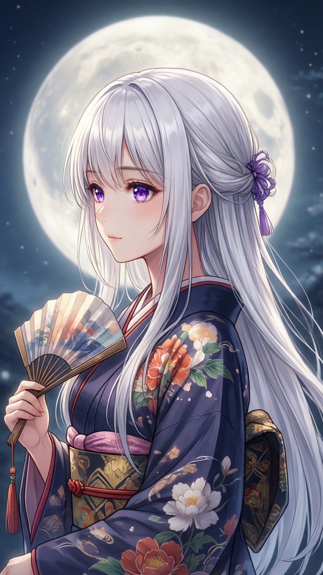 Luna de Cabello Blanco Fondos de pantalla
