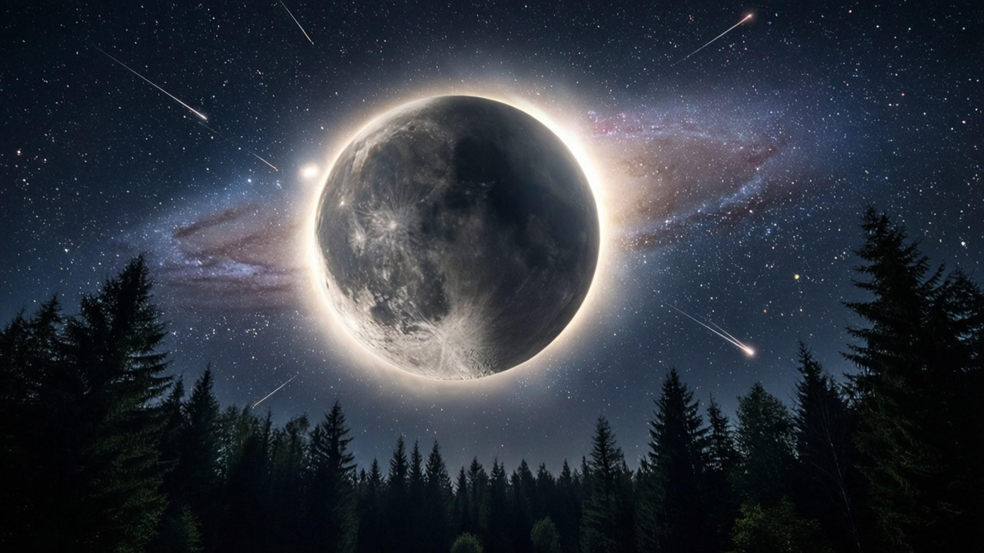 Luna de Eclipse Anillado Fondos de pantalla