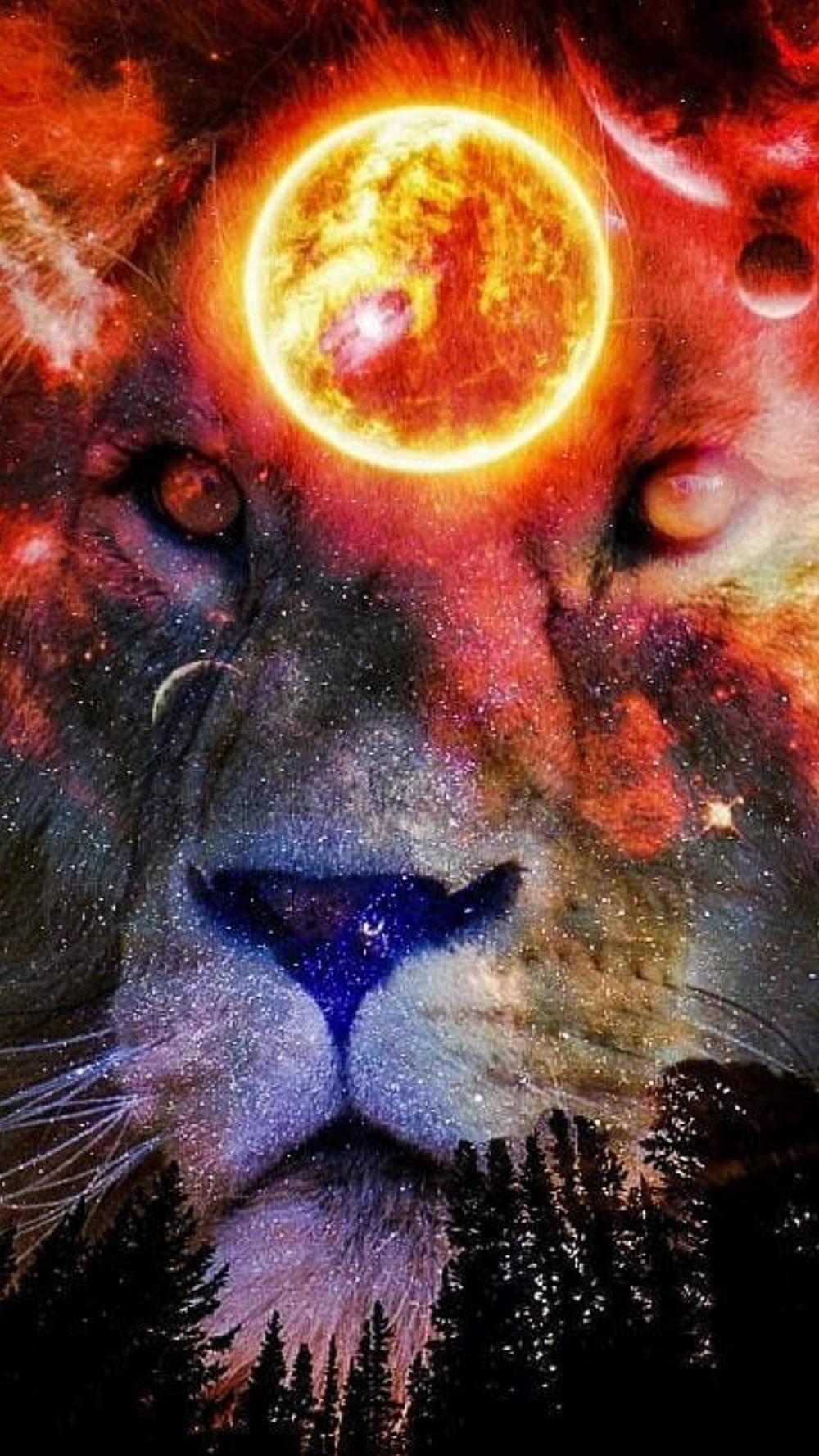Luna de León Galaxia Fondos de pantalla