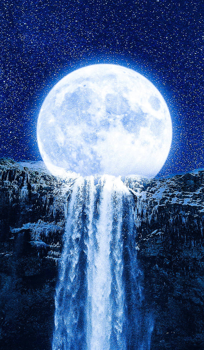 Luna de Neón Artística Fondos de pantalla