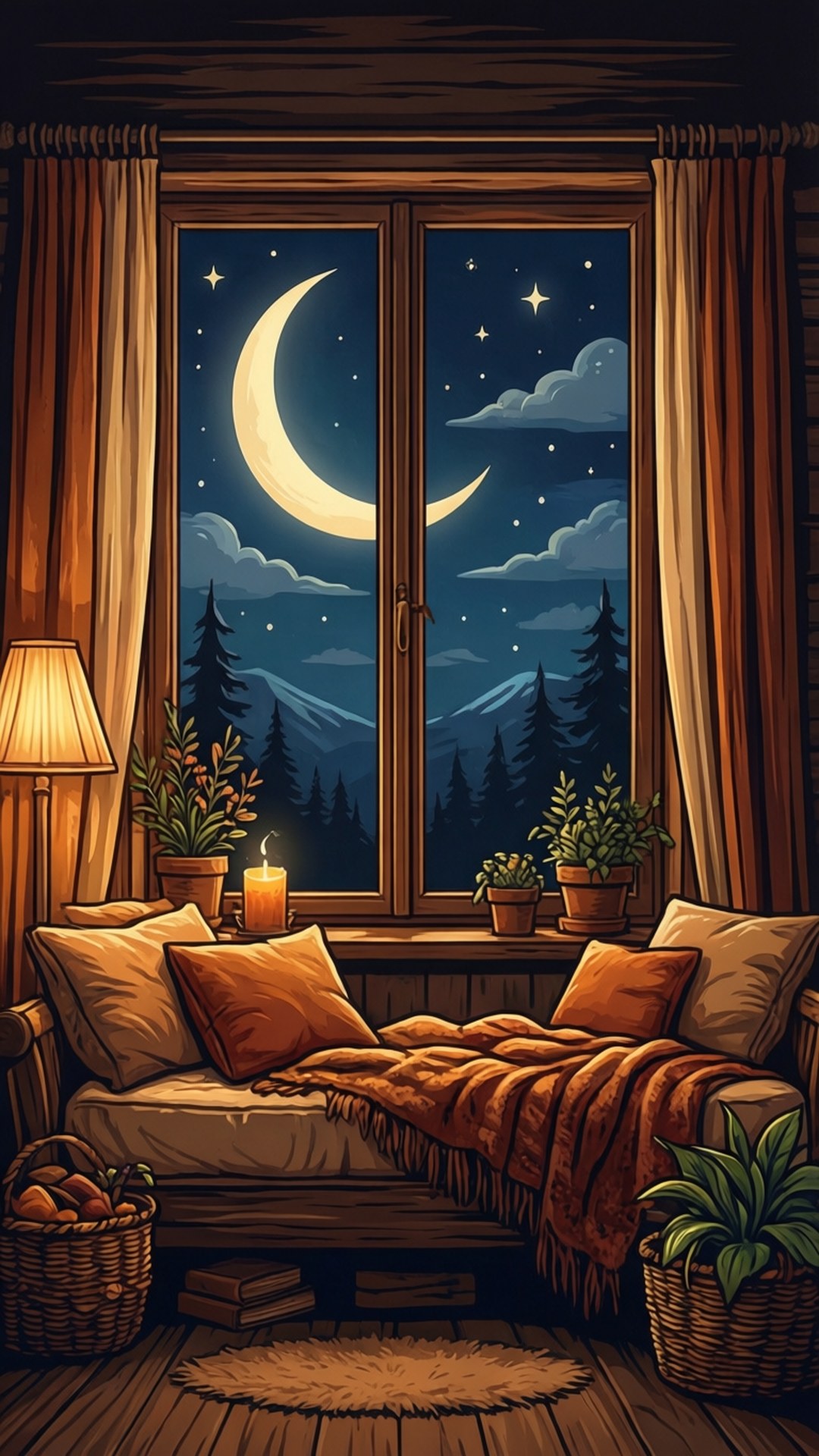Luna desde la Ventana Fondos de pantalla