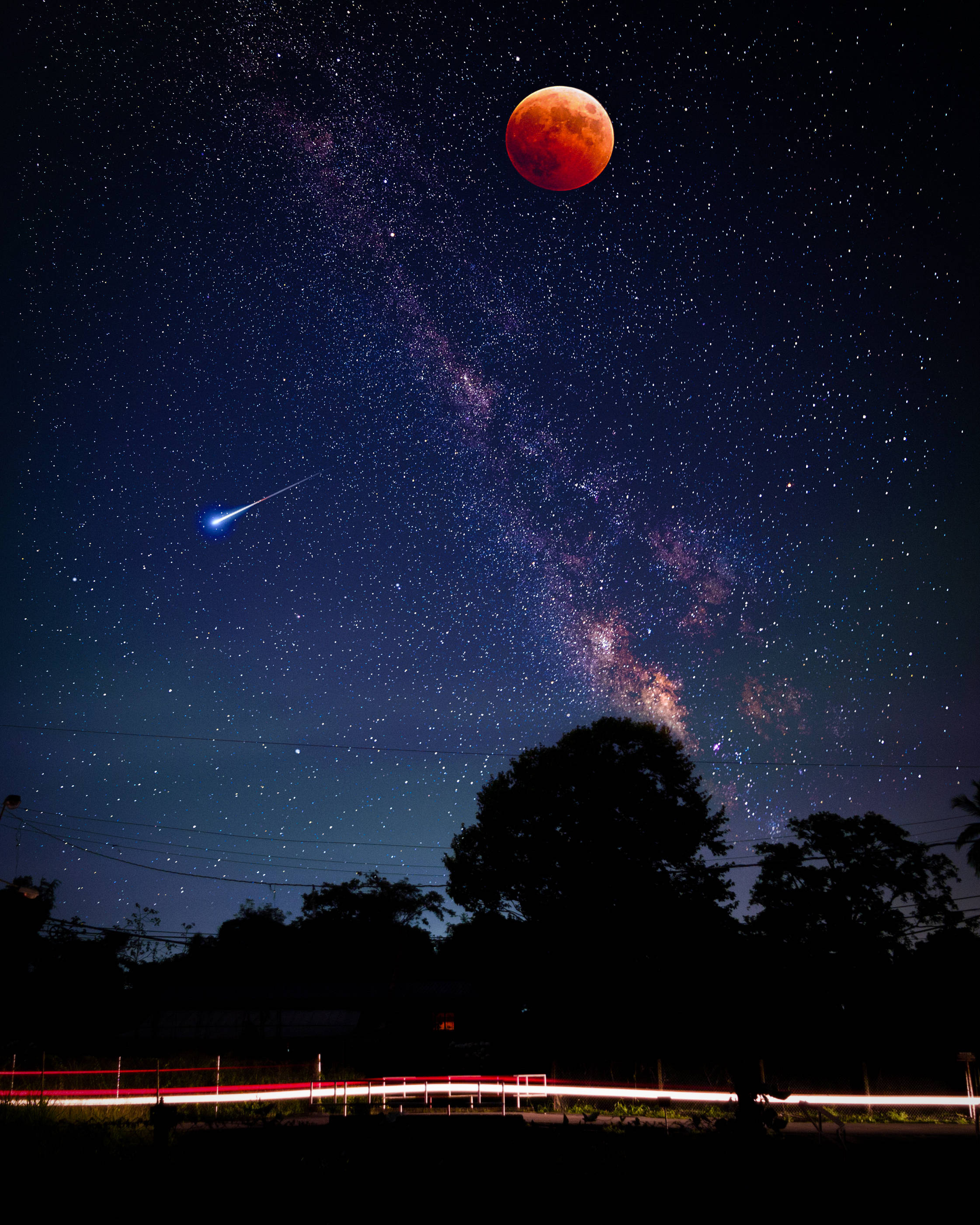 Luna Eclipse Lunar Galaxia Fondos de pantalla