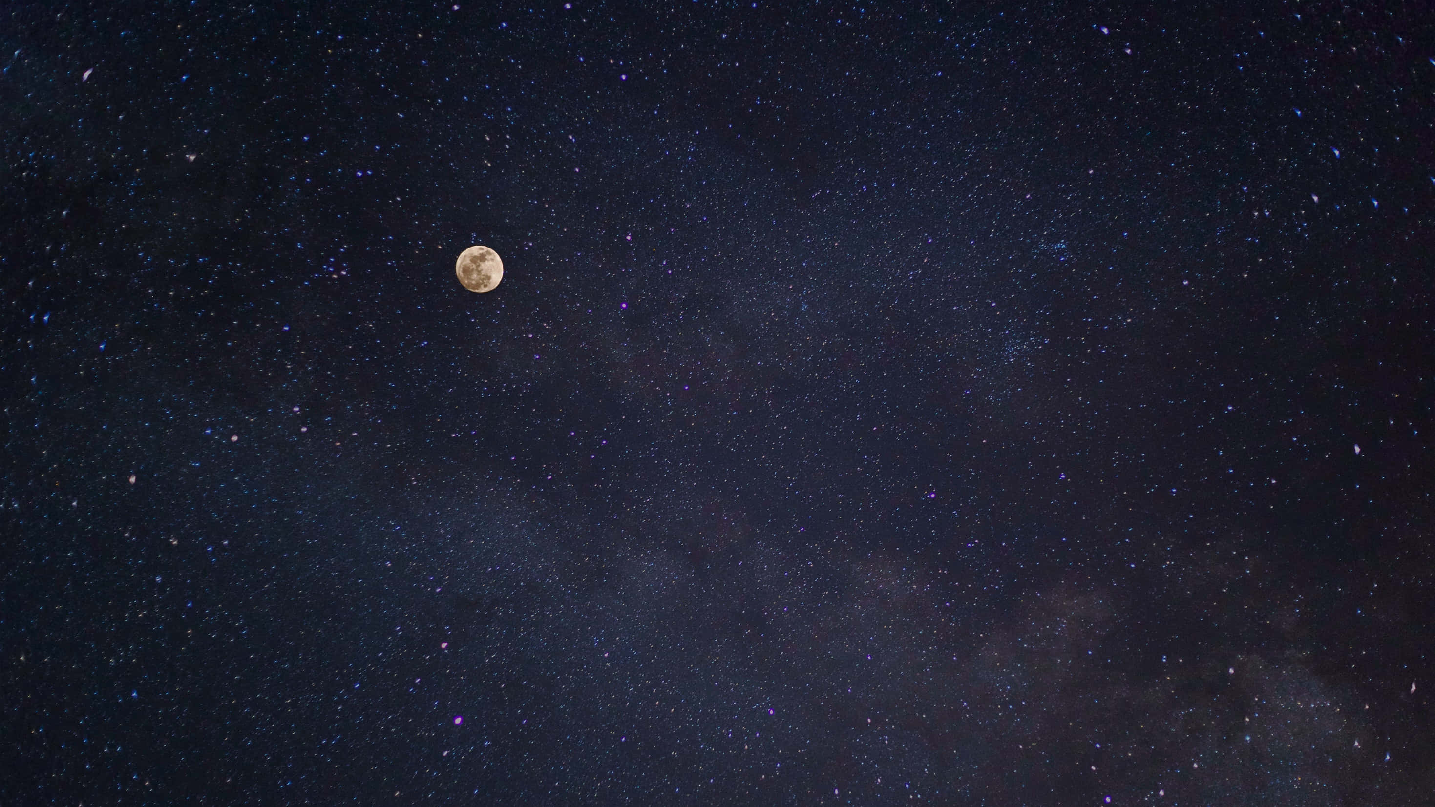Luna en Noche Estrellada Fondos de pantalla