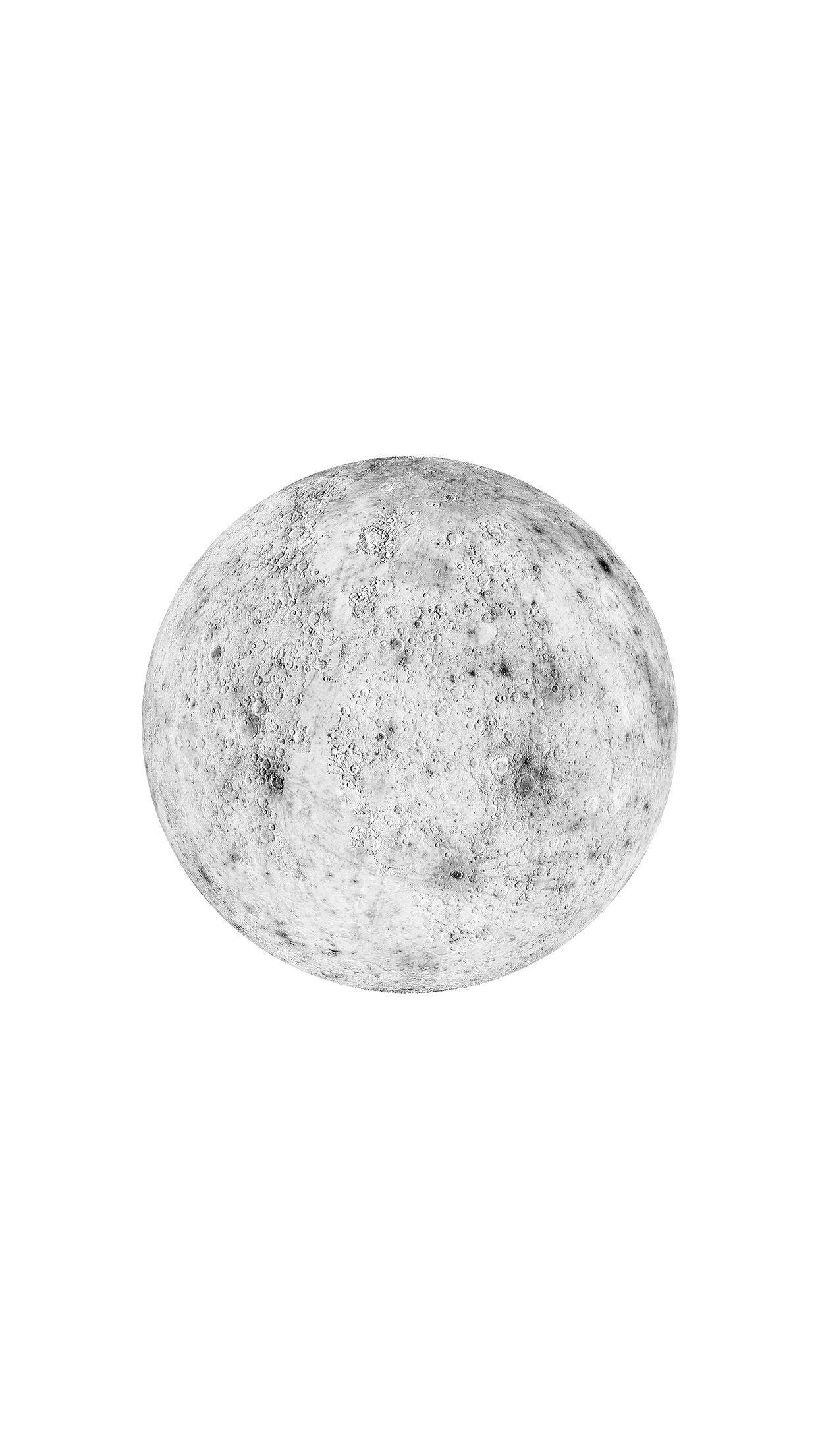 Luna llena clara minimalista blanca Fondos de pantalla