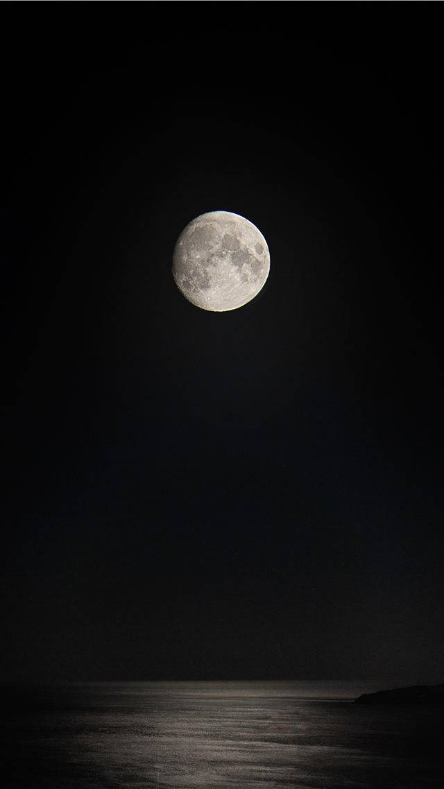 Luna Llena iPhone Oscuro Fondos de pantalla