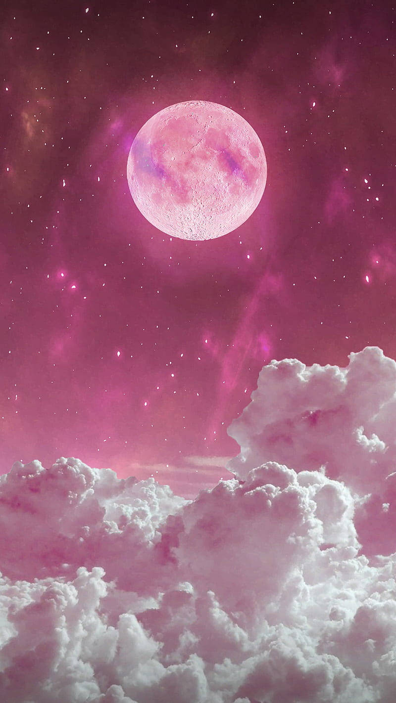 Luna Neón Fresa Fondos de pantalla