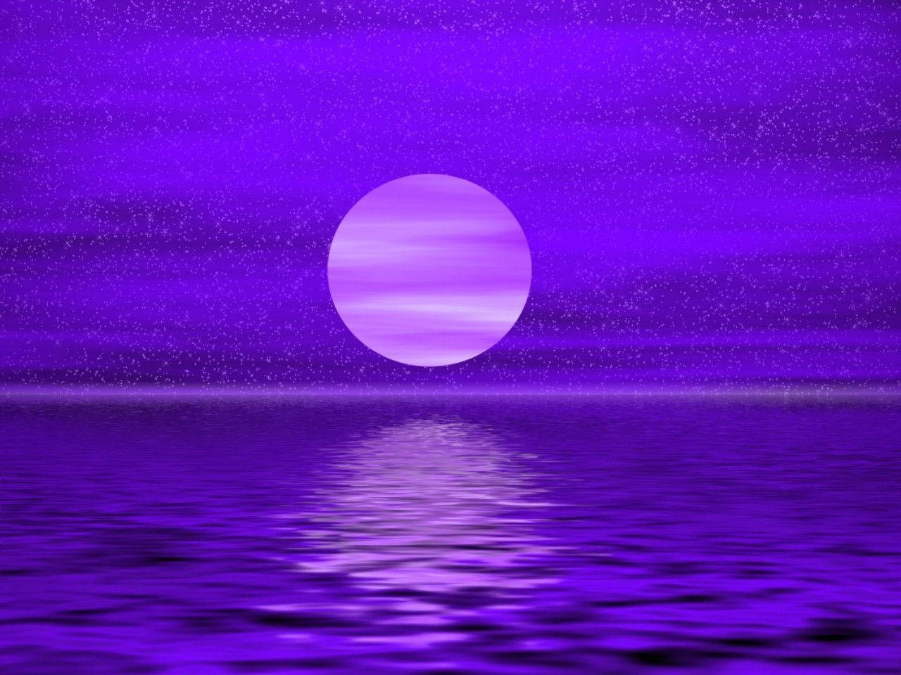 Luna neón púrpura pastel Fondos de pantalla