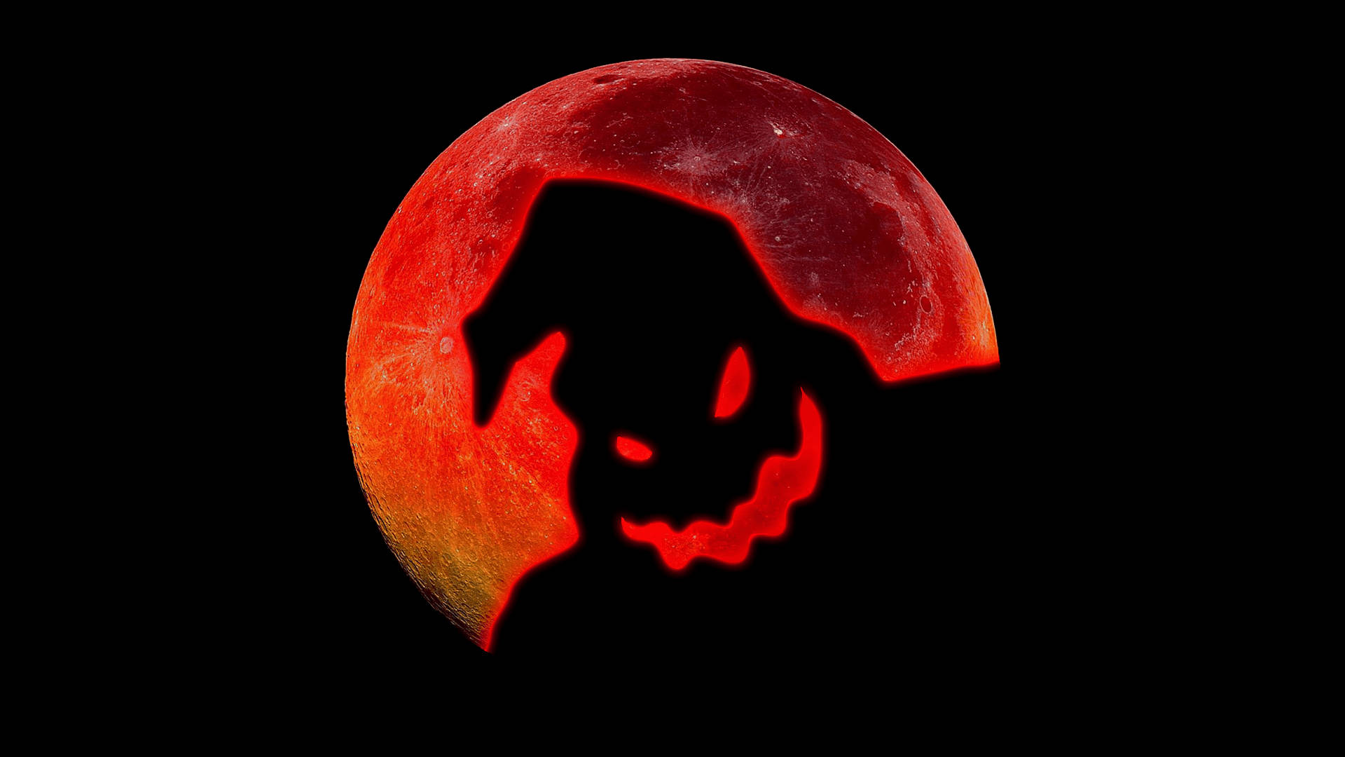 Luna Roja Oogie Pesadilla antes de Navidad Fondos de pantalla