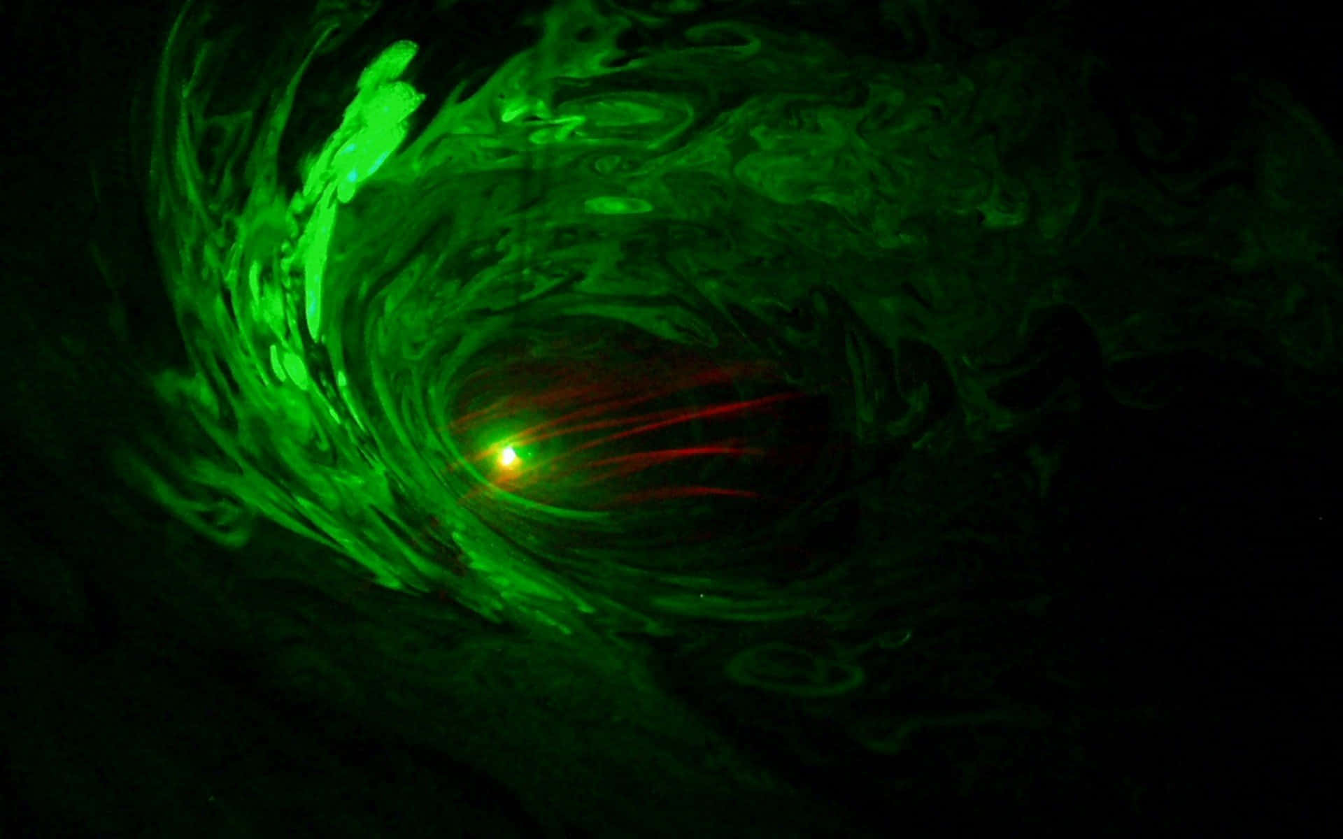 Luz LED verde en túnel Fondos de pantalla