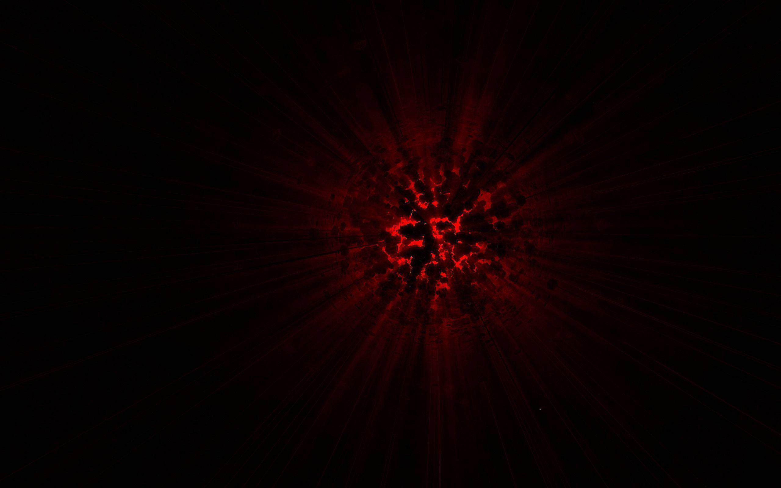 Luz roja ardiente sobre negro frío Fondos de pantalla