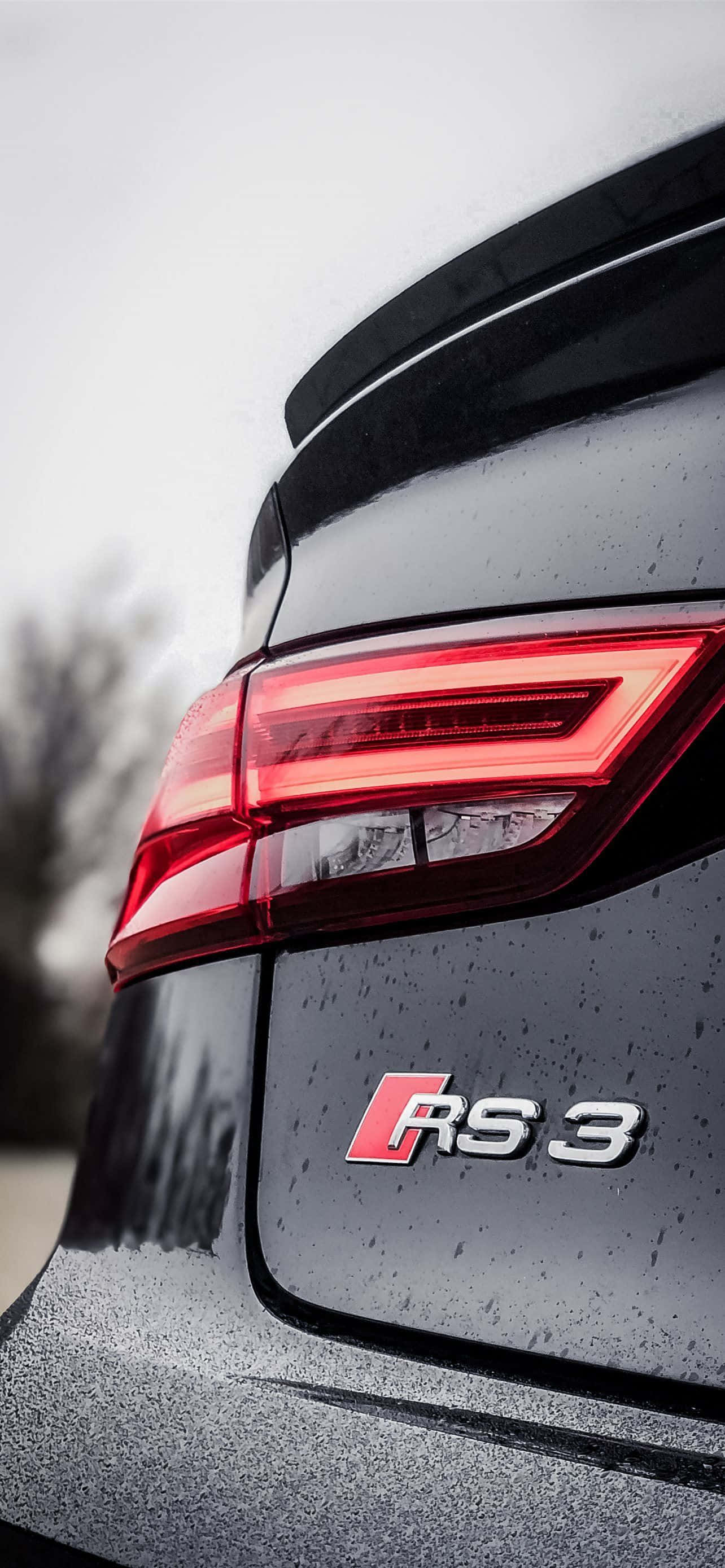 luz trasera de un mercedes rs3 negro Fondos de pantalla