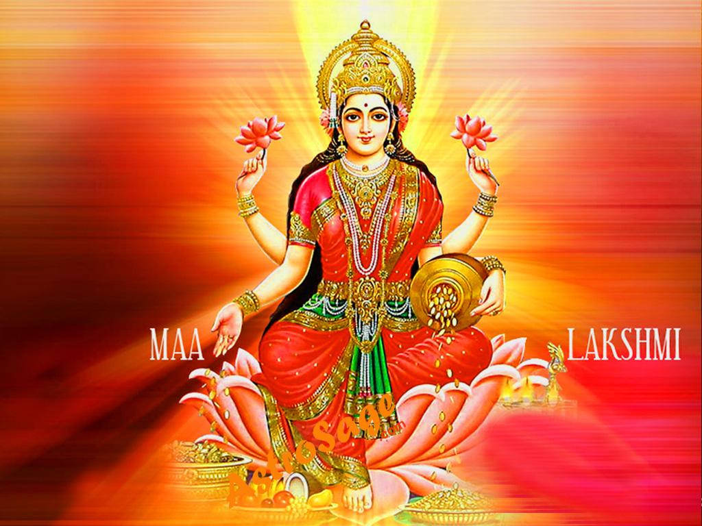 Maa Lakshmi de la Mitología Hindú Fondos de pantalla