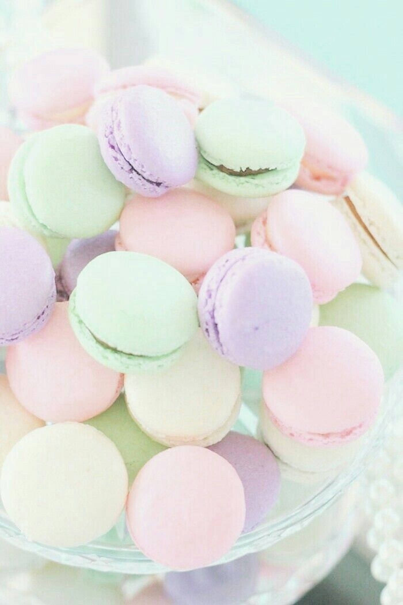 Macarons Franceses de Arcoíris Pastel Fondos de pantalla
