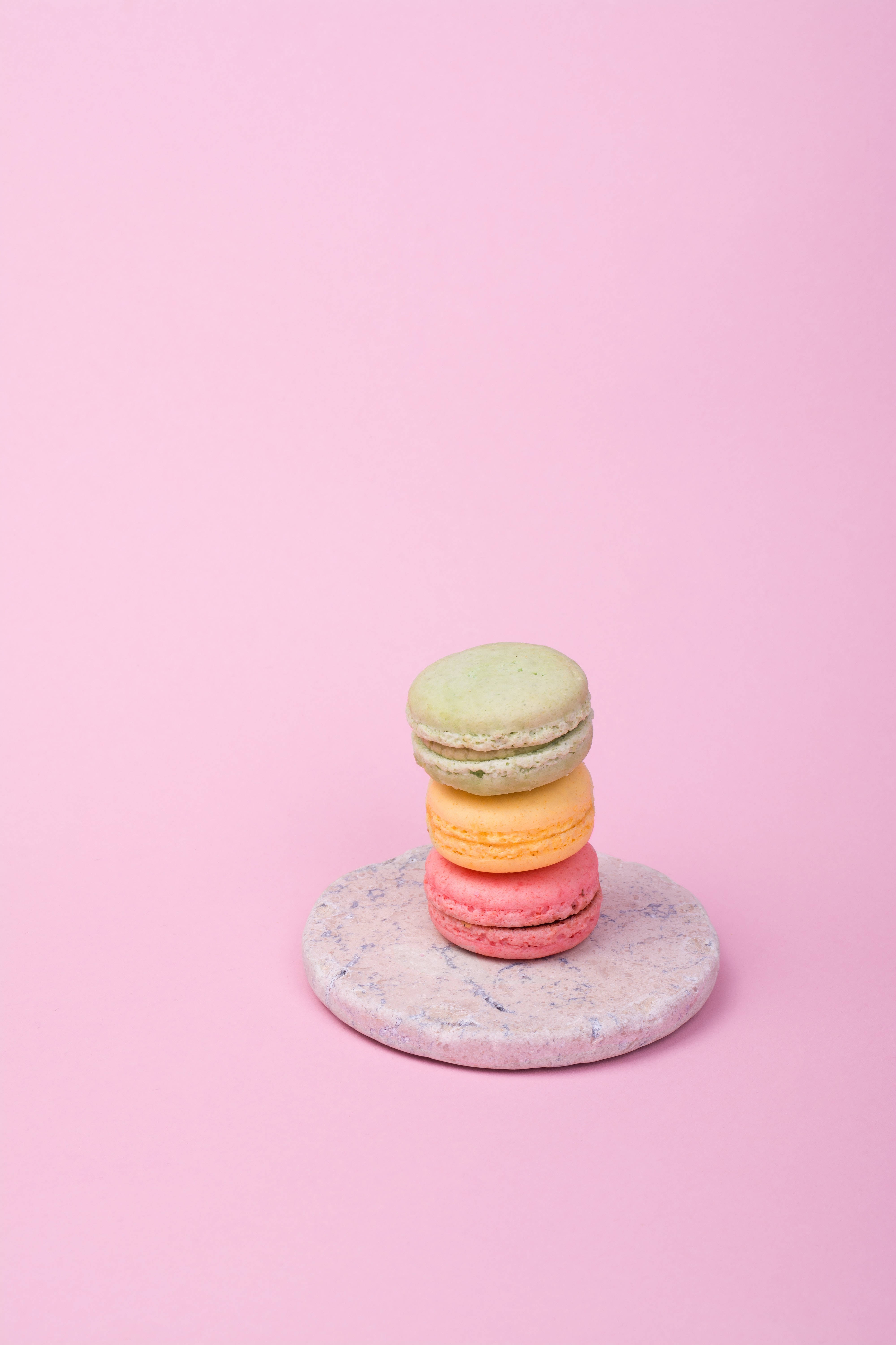 Macarons rosas pastel para iPhone Fondos de pantalla