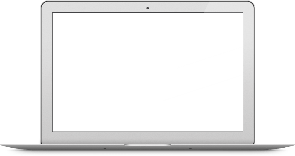 MacBook plateado abierto con pantalla en blanco Fondos de pantalla