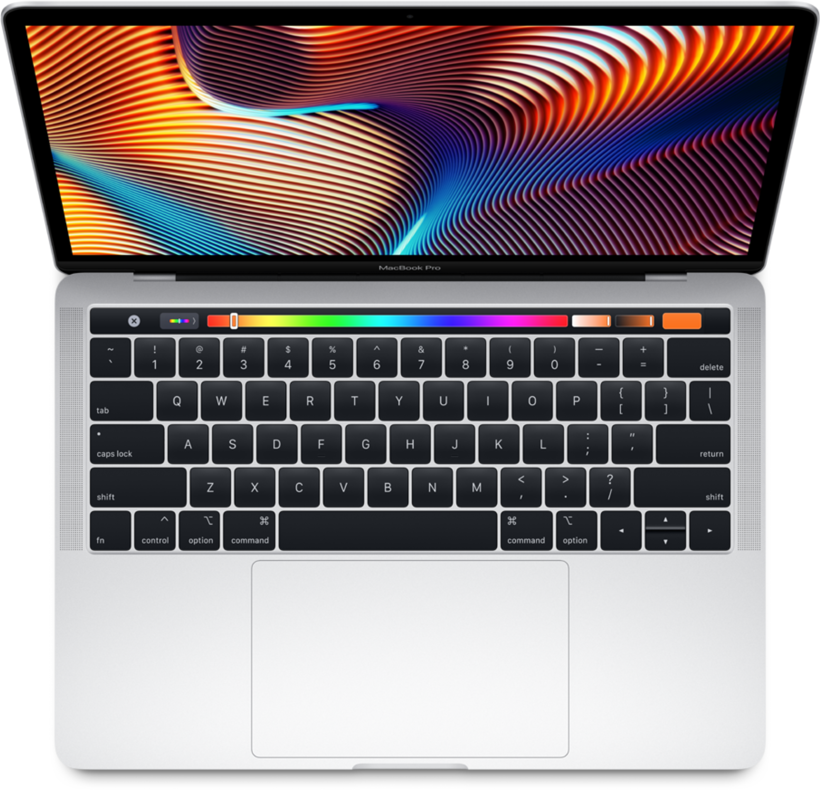 MacBook Pro con Touch Bar vista superior Fondos de pantalla