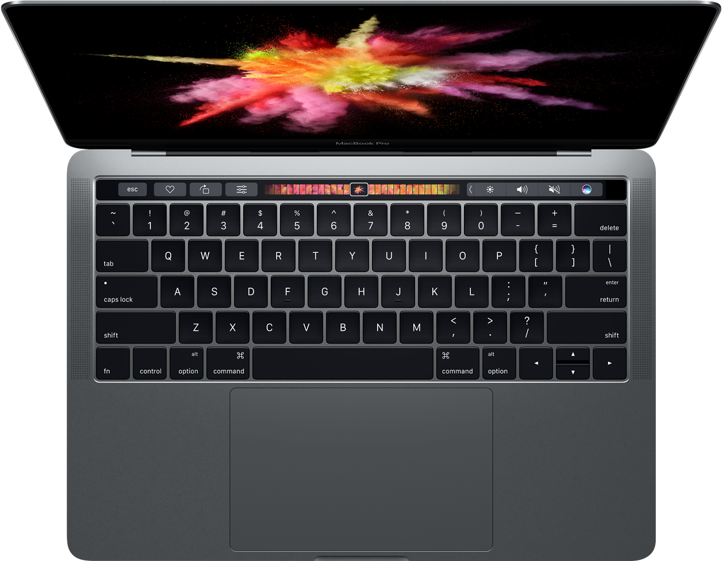 MacBook Pro con Touch Bar Vista Superior Fondos de pantalla