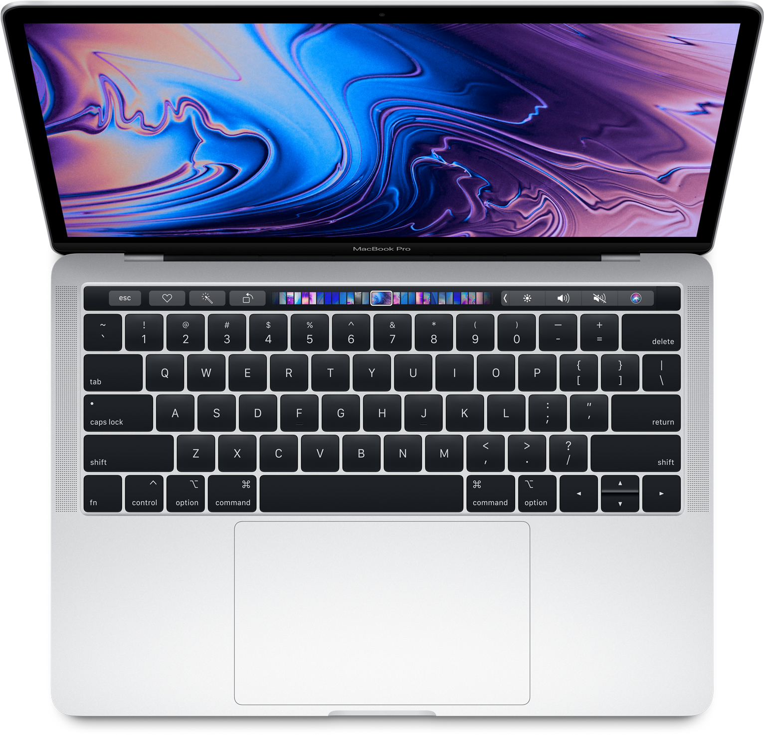 MacBook Pro Vista Superior Abierta Fondos de pantalla