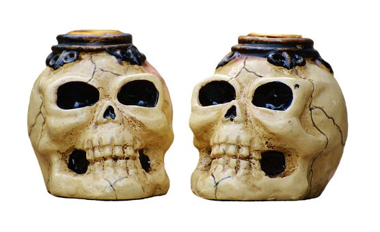 Macetas de cerámica con forma de calavera Fondos de pantalla