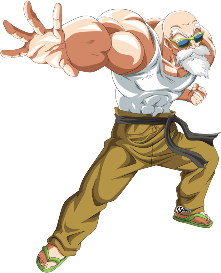 Maestro de Artes Marciales en Pose de Acción Fondos de pantalla