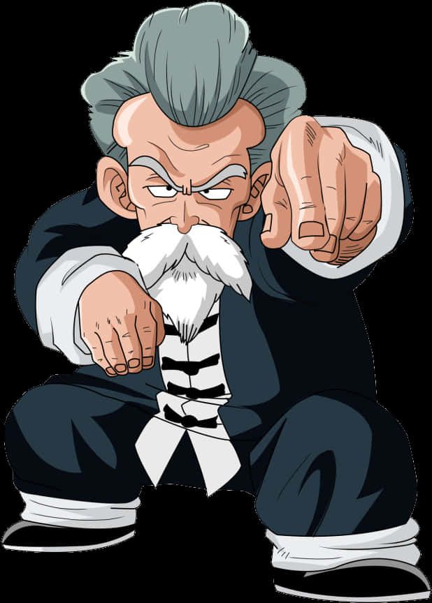 Maestro Roshi señalando a Dragon Ball Fondos de pantalla