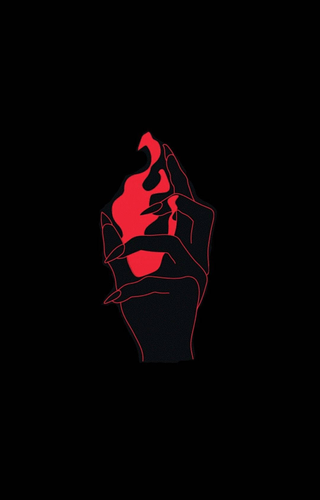 Magia Estética Roja y Negra Fondos de pantalla