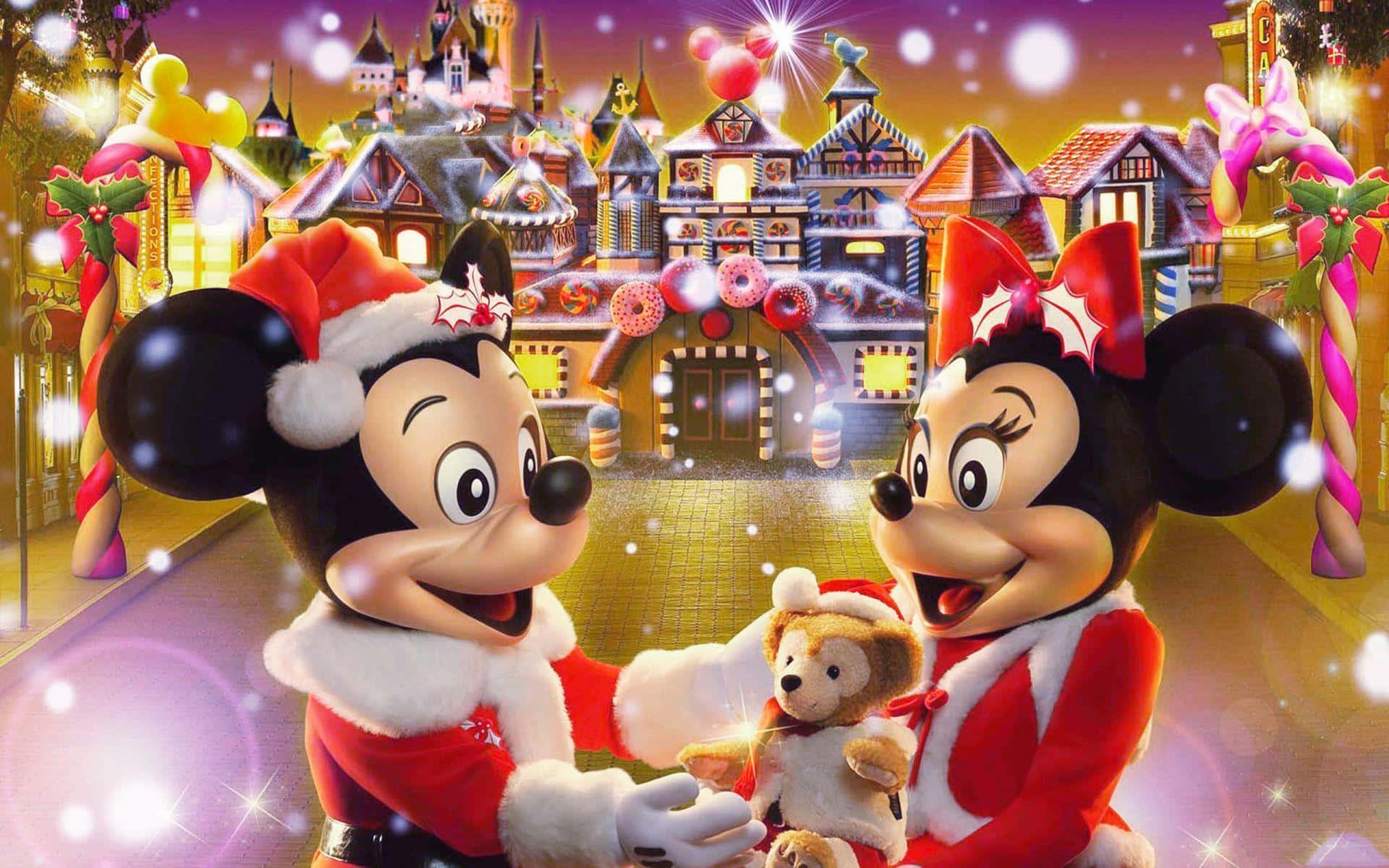Mágica Celebración Navideña de Disney Fondos de pantalla