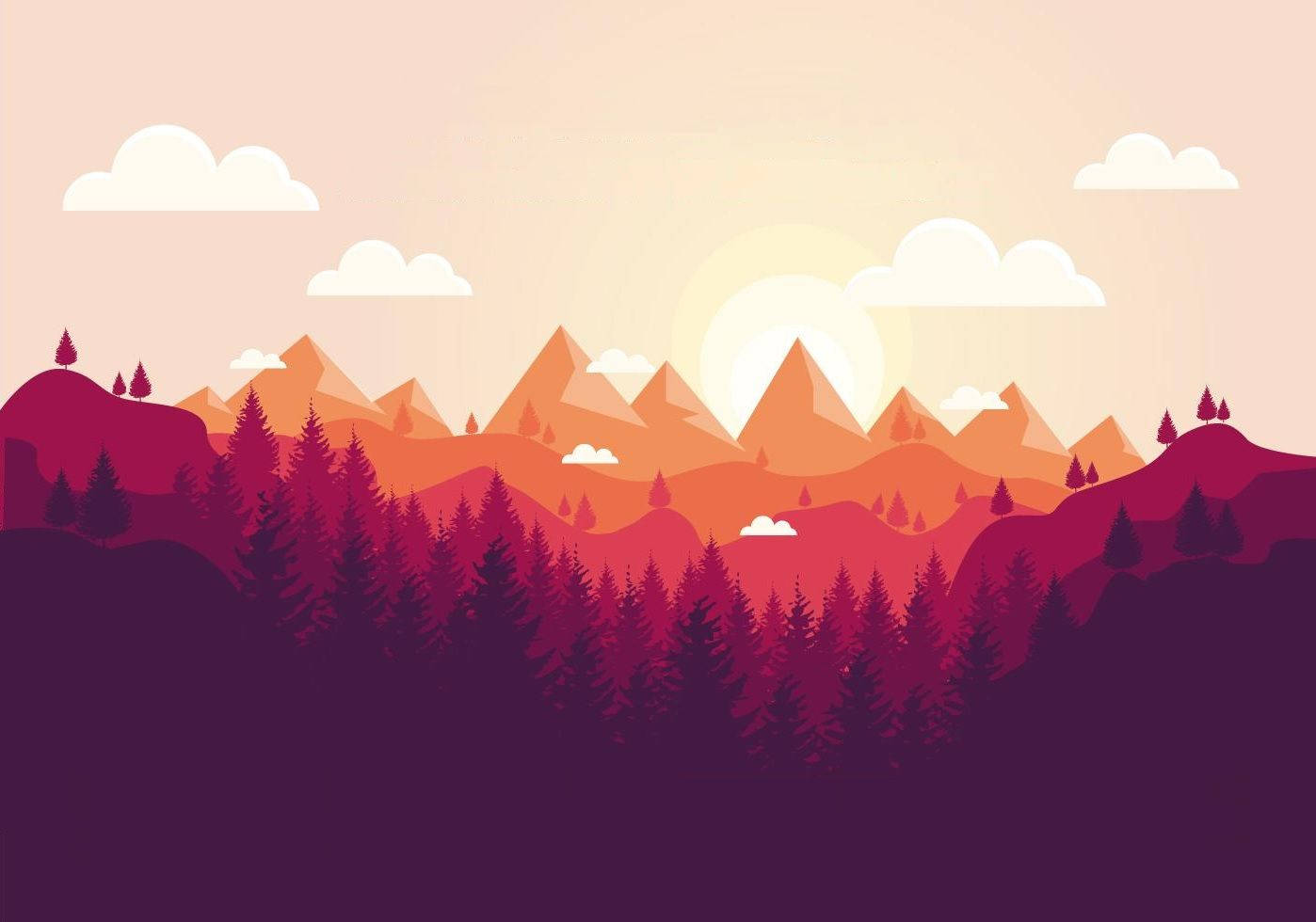 Magníficos colores tonales del atardecer Fondos de pantalla