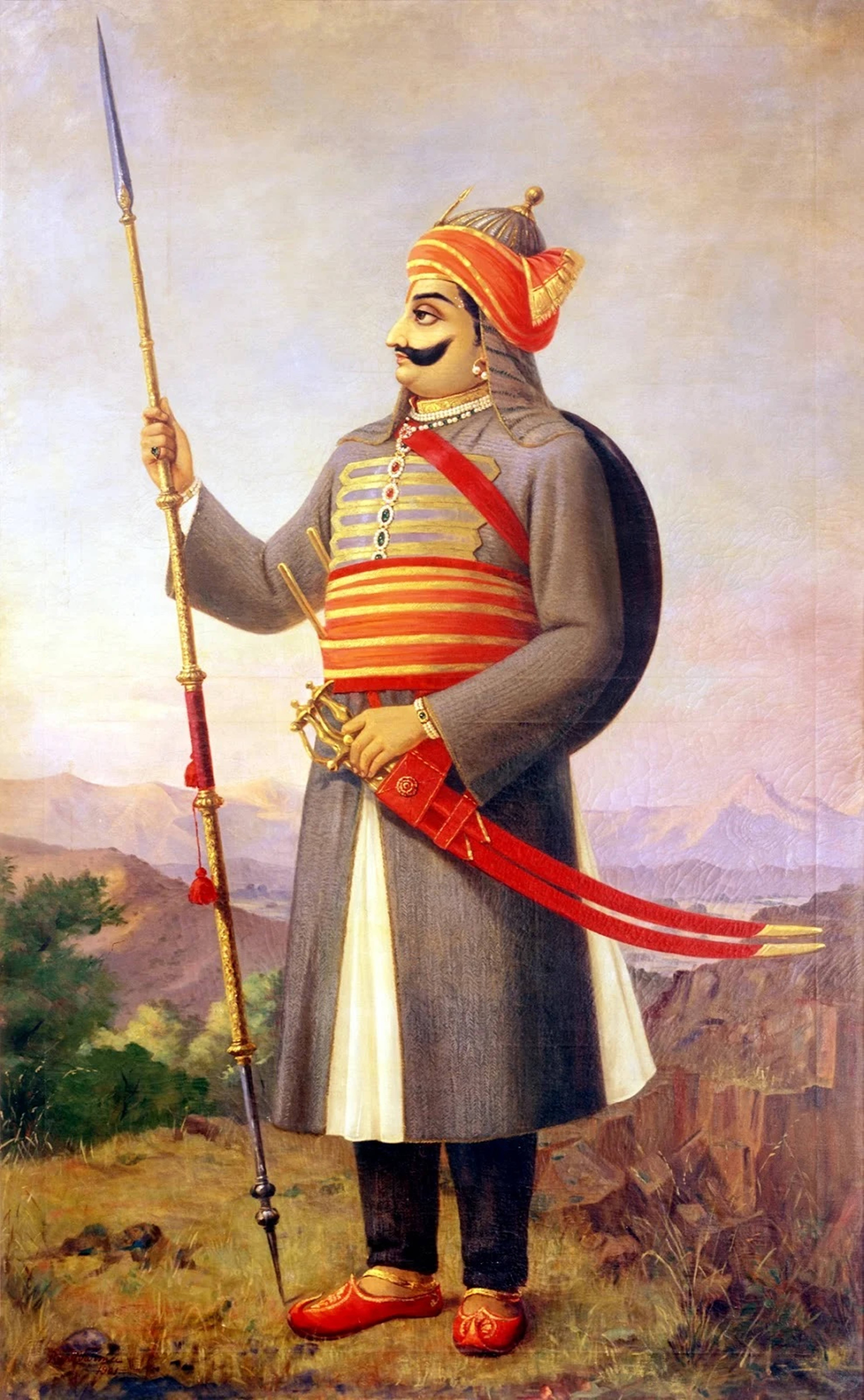 Maharana Pratap Cuerpo Completo Arte 4K Fondos de pantalla