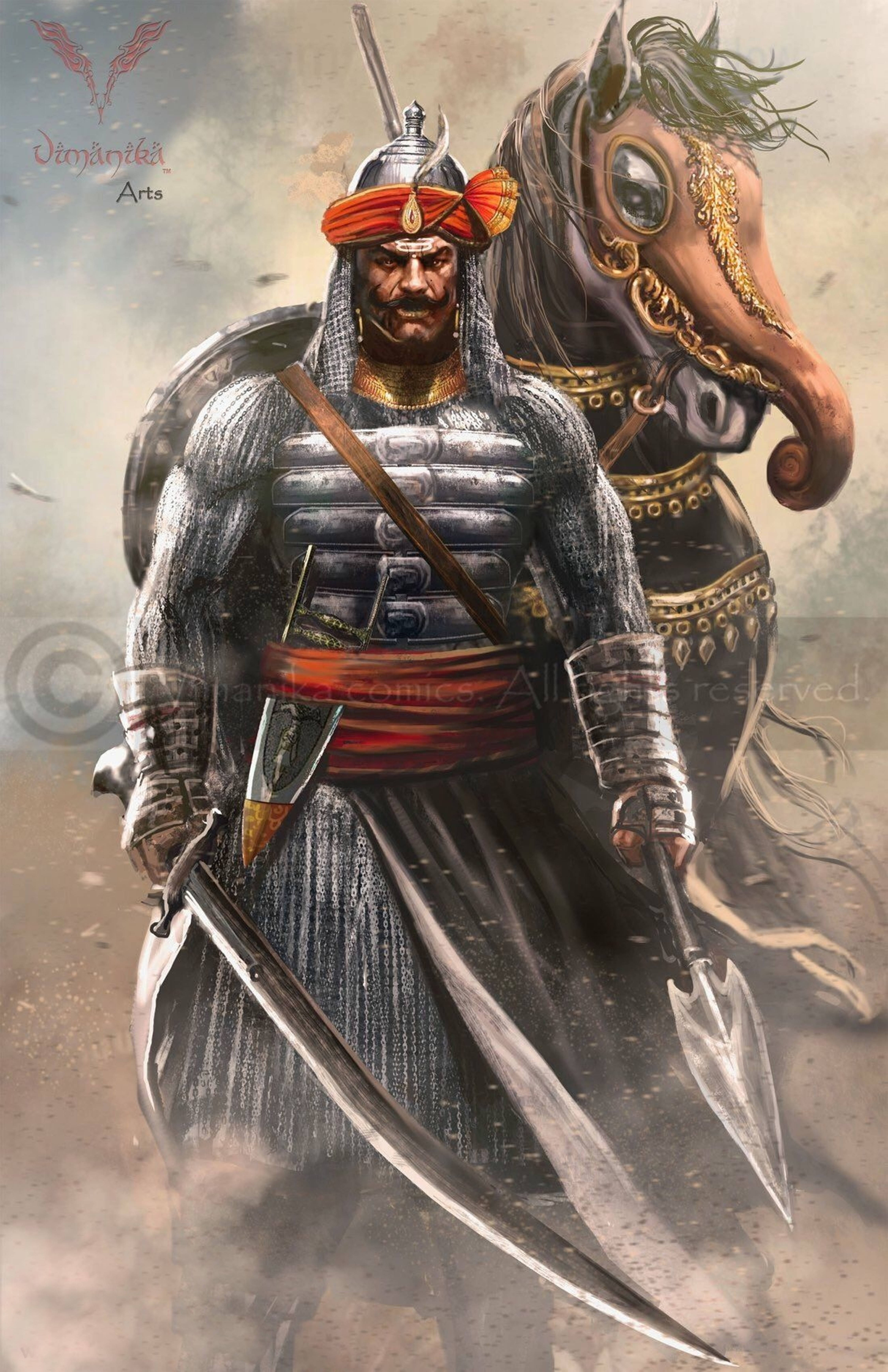 Maharana Pratap Arte Imaginativo 4K Fondos de pantalla