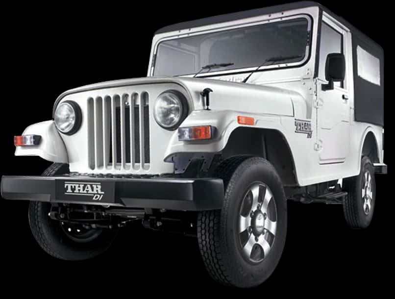 Mahindra Thar D I Blanca S U V Fondos de pantalla