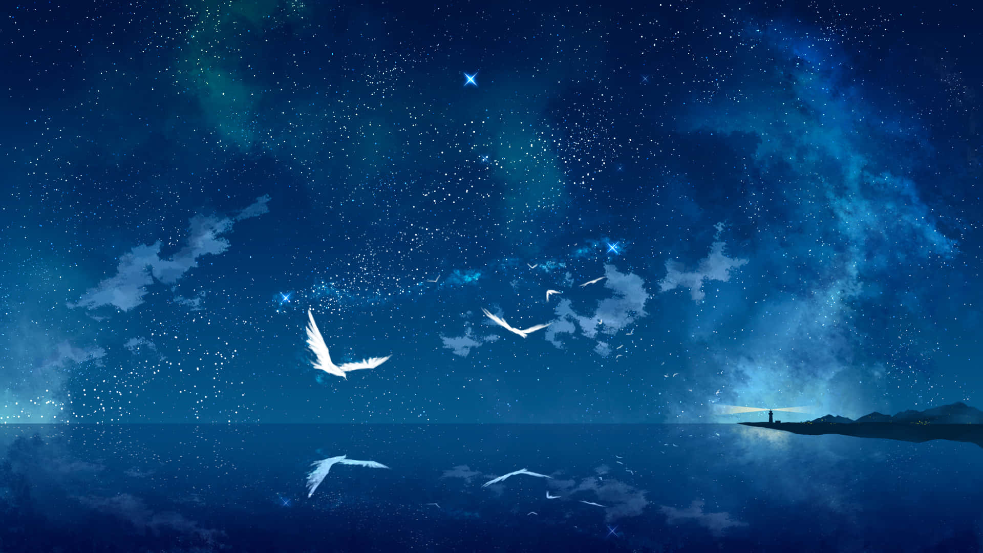 Majestuoso atardecer anime Fondos de pantalla