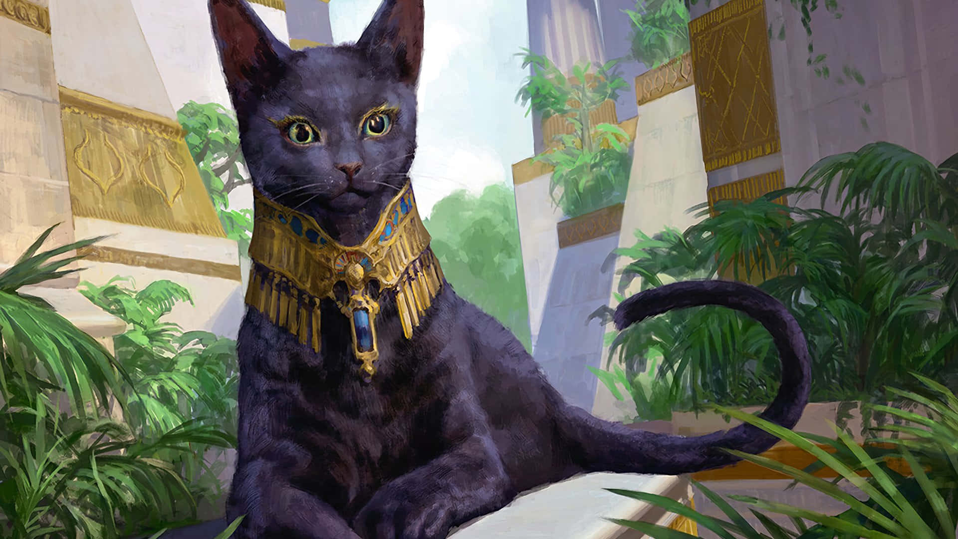 Majestuoso Gato del Antiguo Egipto Fondos de pantalla