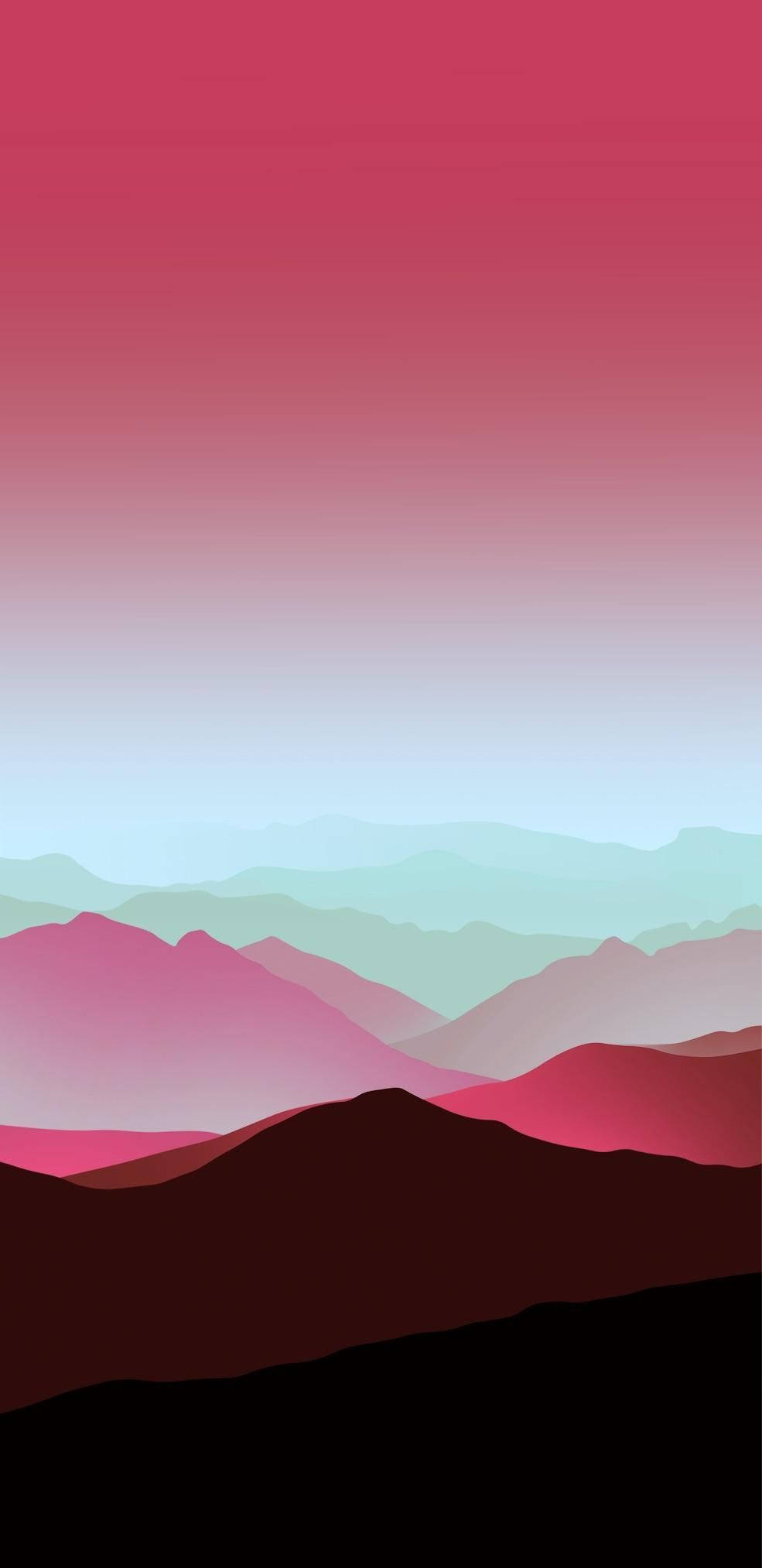 Majestuosos Tonos de Montaña Roja Fondos de pantalla