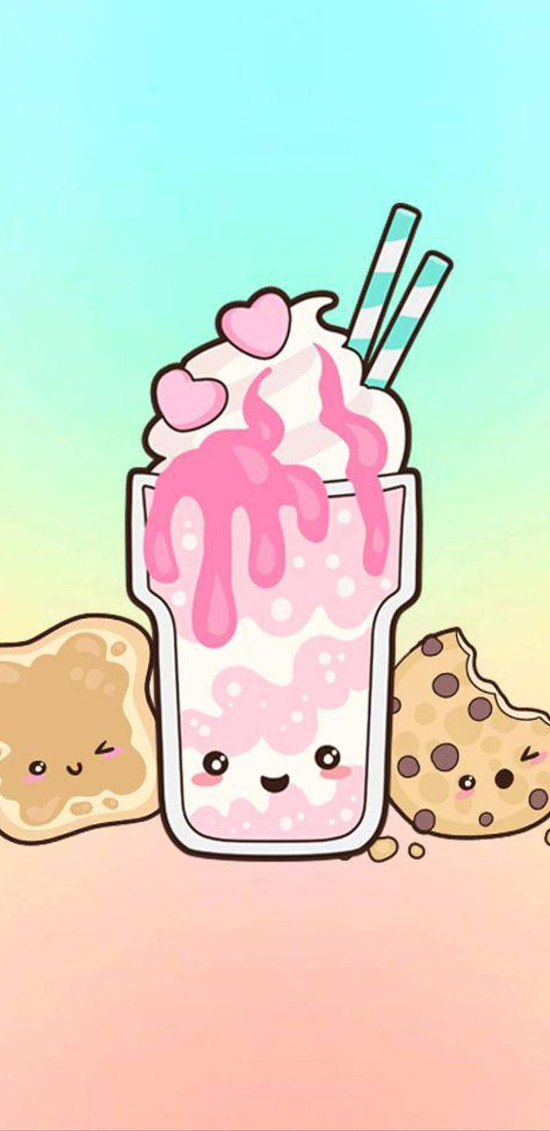 Malteada Kawaii Linda y Femenina Fondos de pantalla