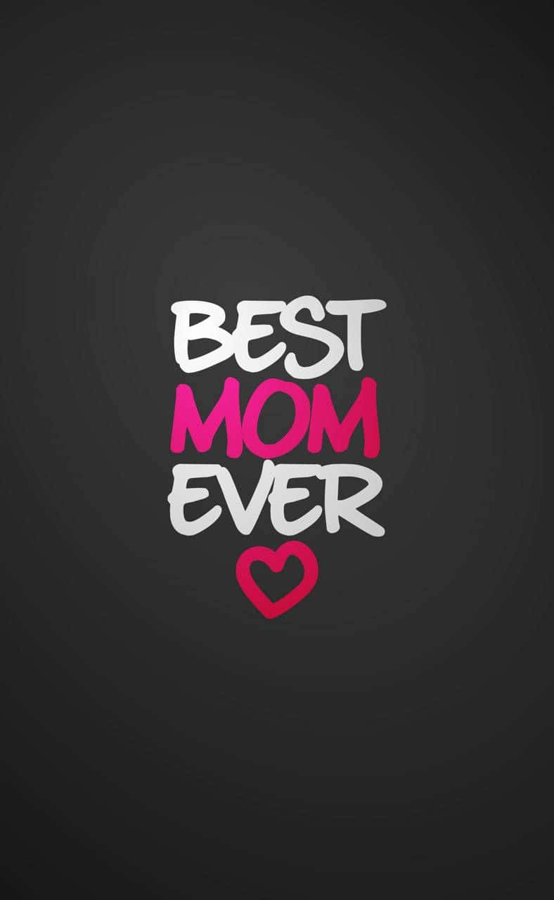 Mamá Genial La Mejor Mamá del Mundo Sobre Fondo Negro Fondos de pantalla