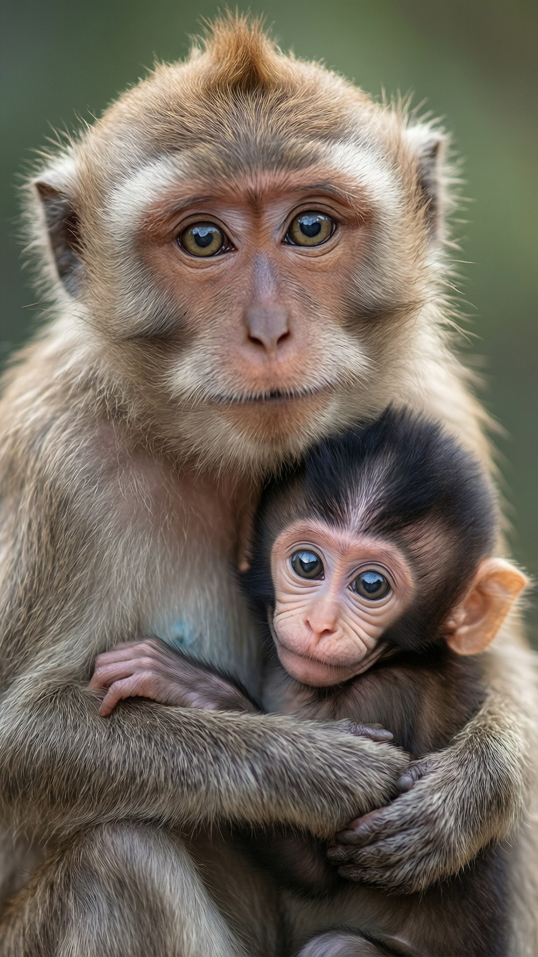 Mamá Mono y su Bebé Fondos de pantalla