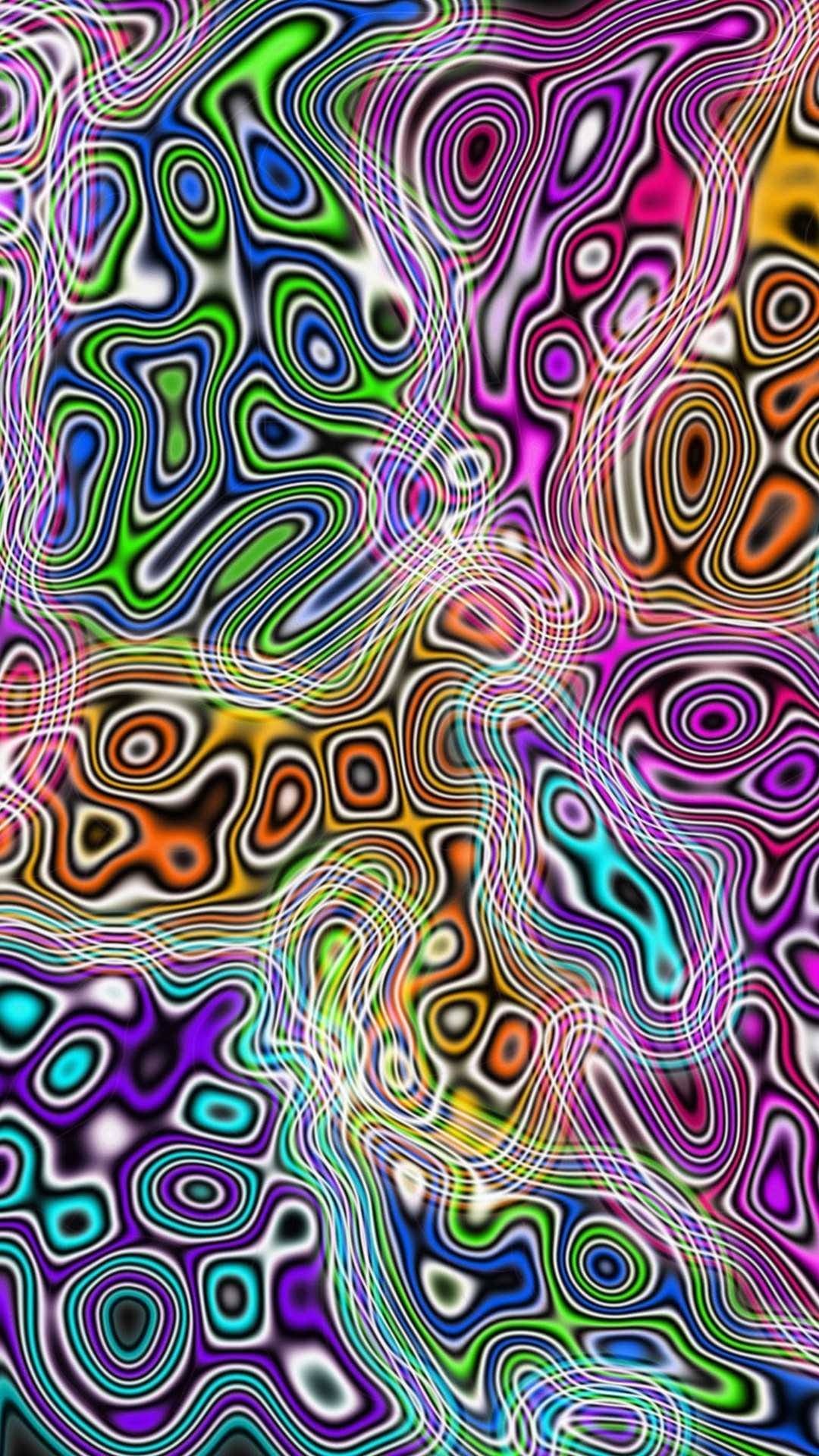 Manchas psicodélicas coloridas estéticas Fondos de pantalla