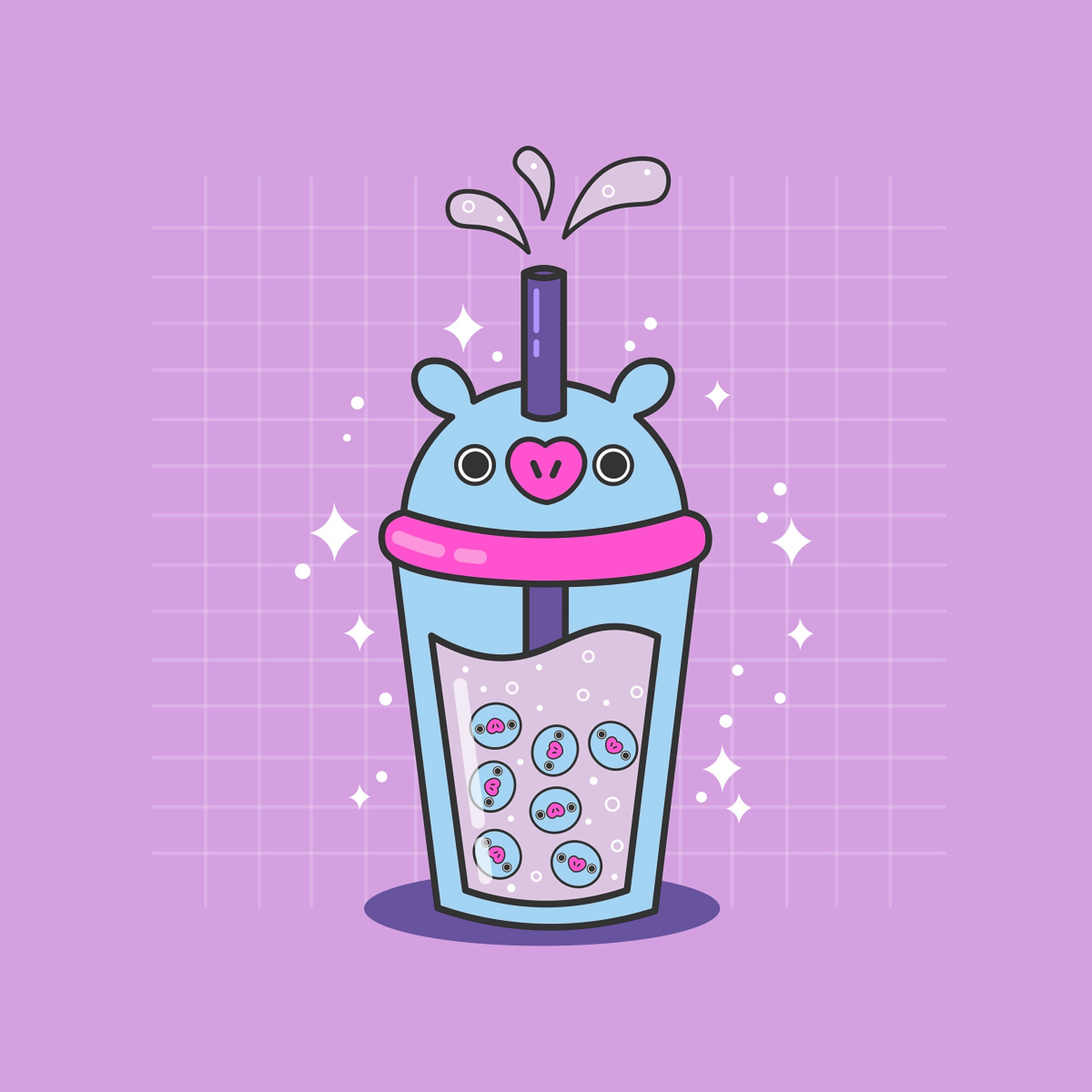 Mang Bt21 Té de Boba Fondos de pantalla