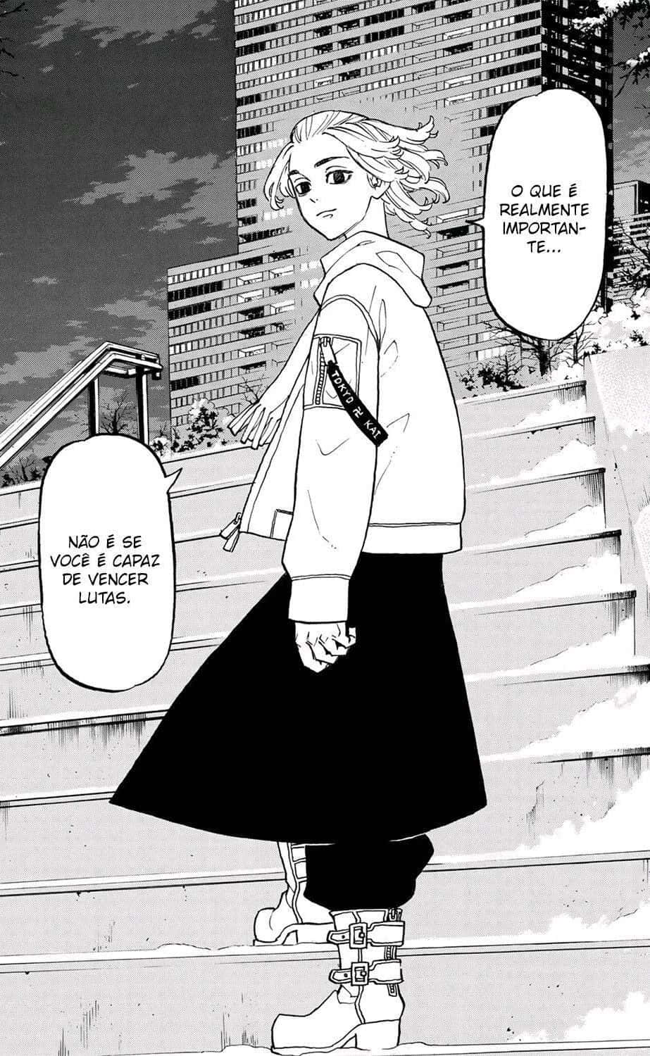 Manjiro Sano Parado en las Escaleras Fondos de pantalla