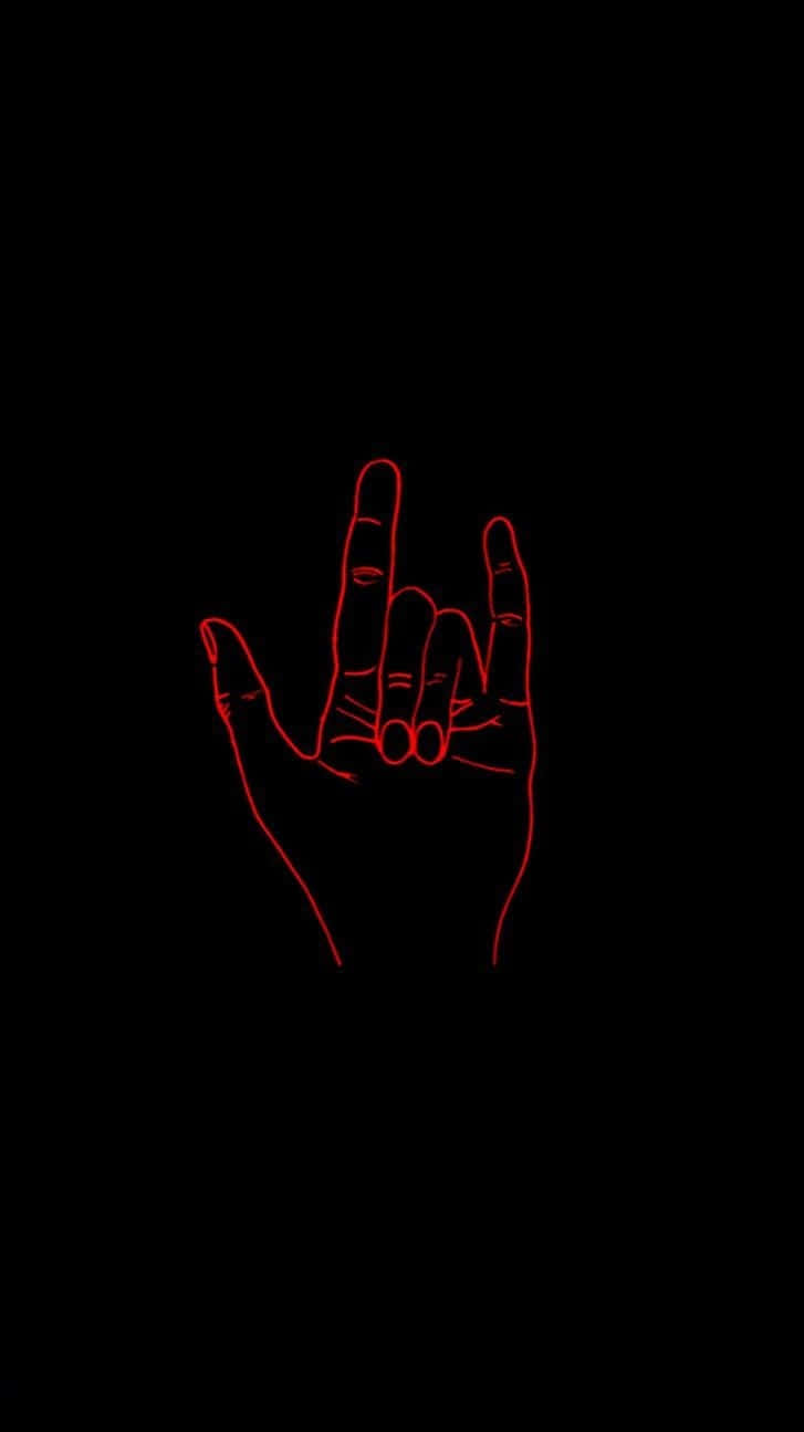 Mano de rock and roll emo para iPhone Fondos de pantalla