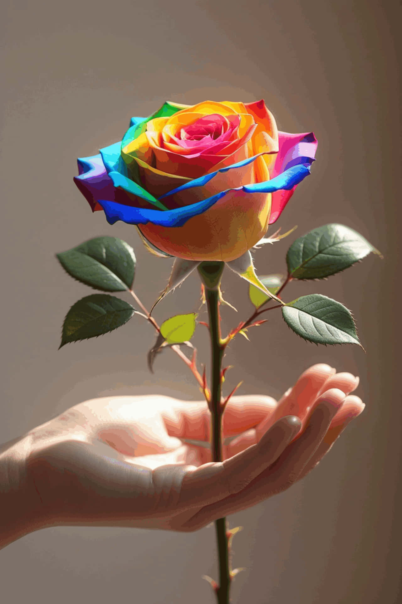 amor,arcoíris,lgbtq,orgullo,espiritual,rosa,san valentín,mano,flor