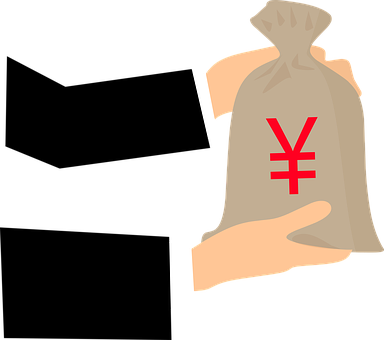 Mano sosteniendo bolsa de dinero yen Fondos de pantalla
