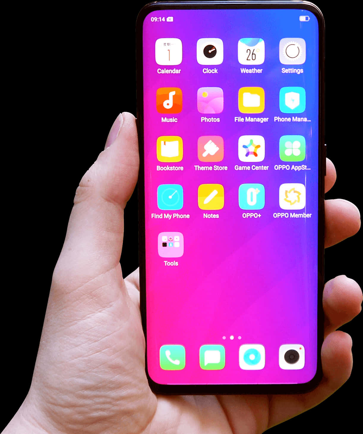Mano Sosteniendo Teléfono Inteligente con Pantalla Fondos de pantalla