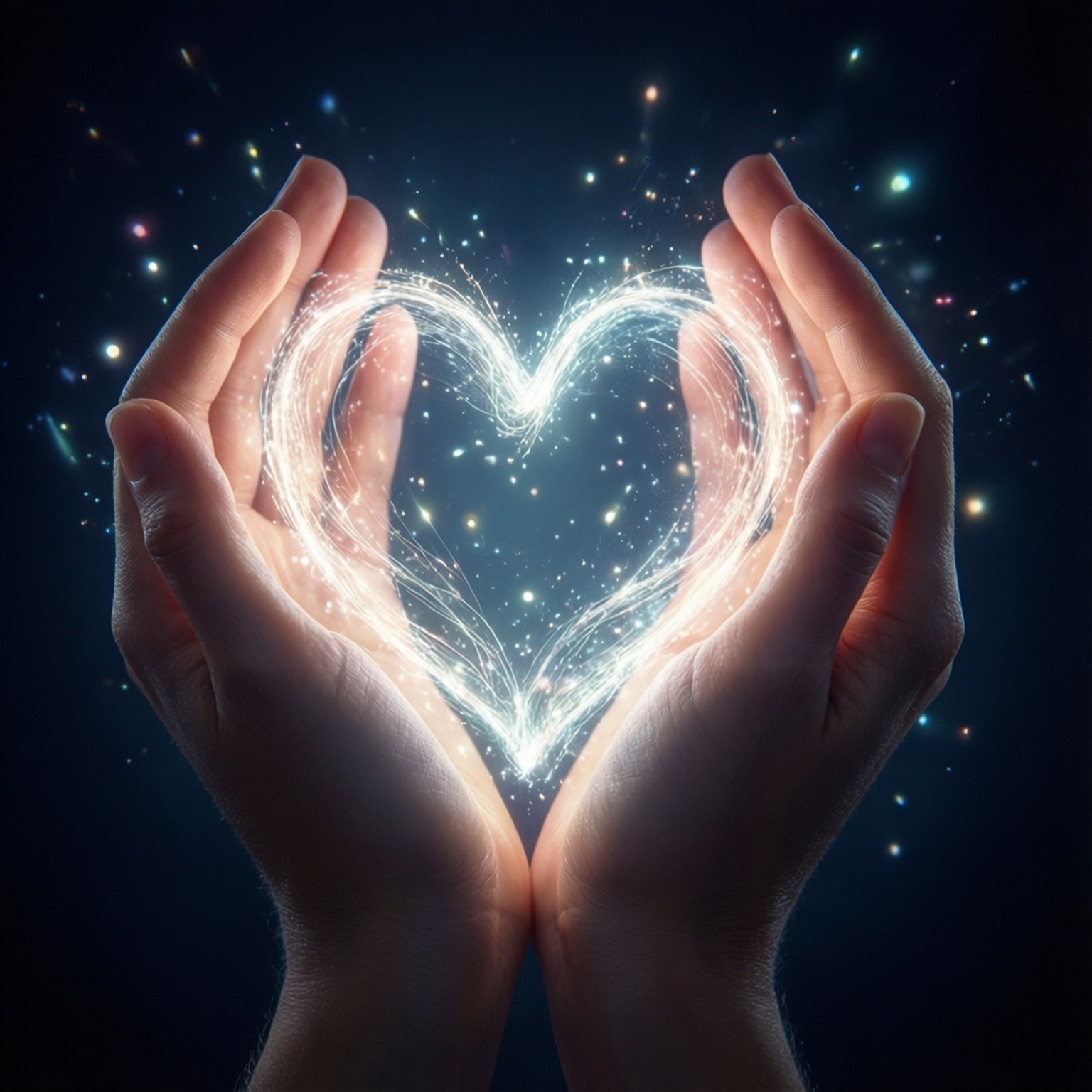 Manos de Corazón Brillante Fondos de pantalla