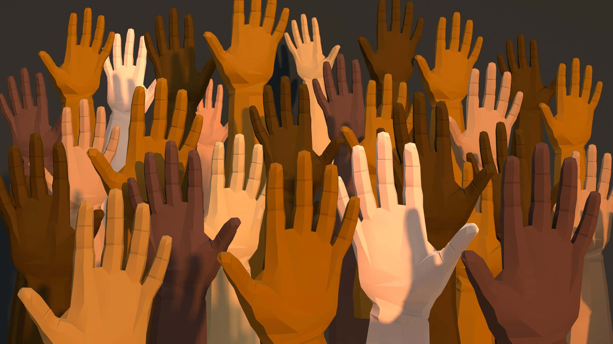 Manos Unidas Luchando por Erradicar el Racismo Fondos de pantalla